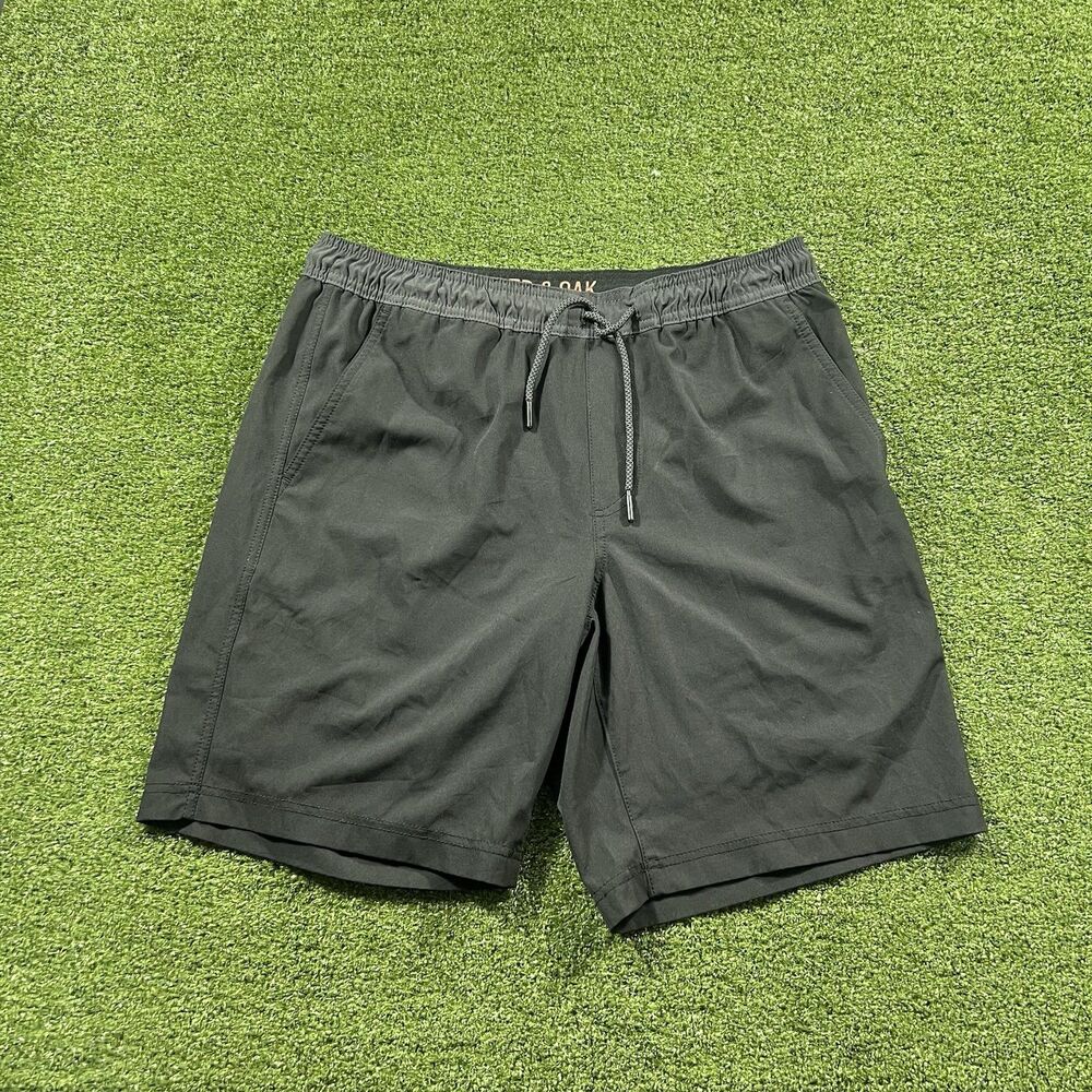 Copper & Oak Men's Black Drawstring Stretch Shorts Size M Used